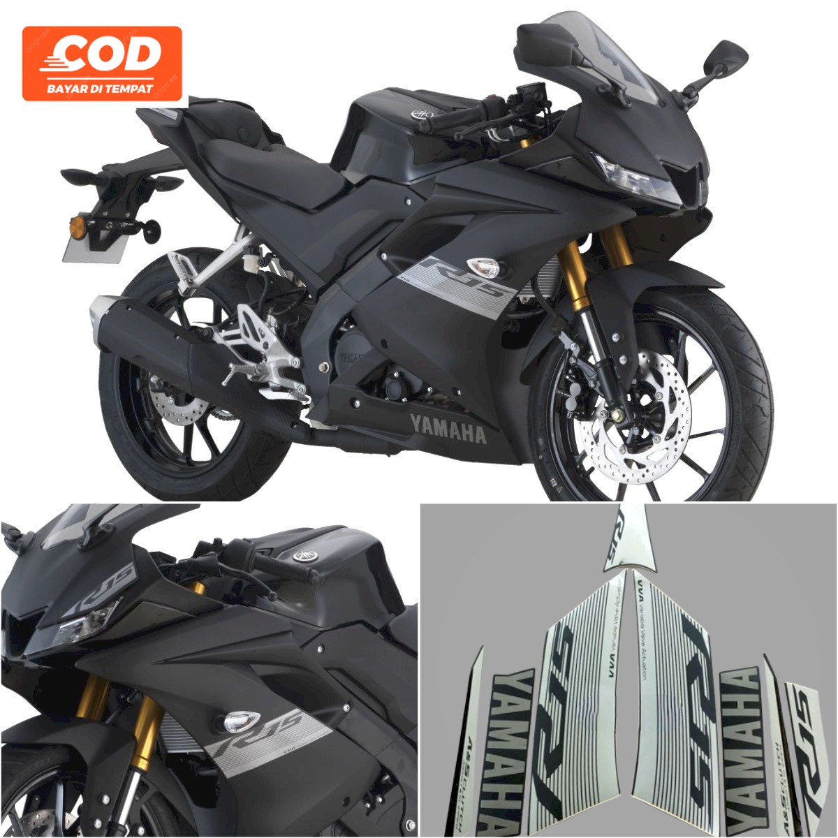 Perbedaan Yamaha Yamaha R15 V3 New Model 2021 Striping Stiker