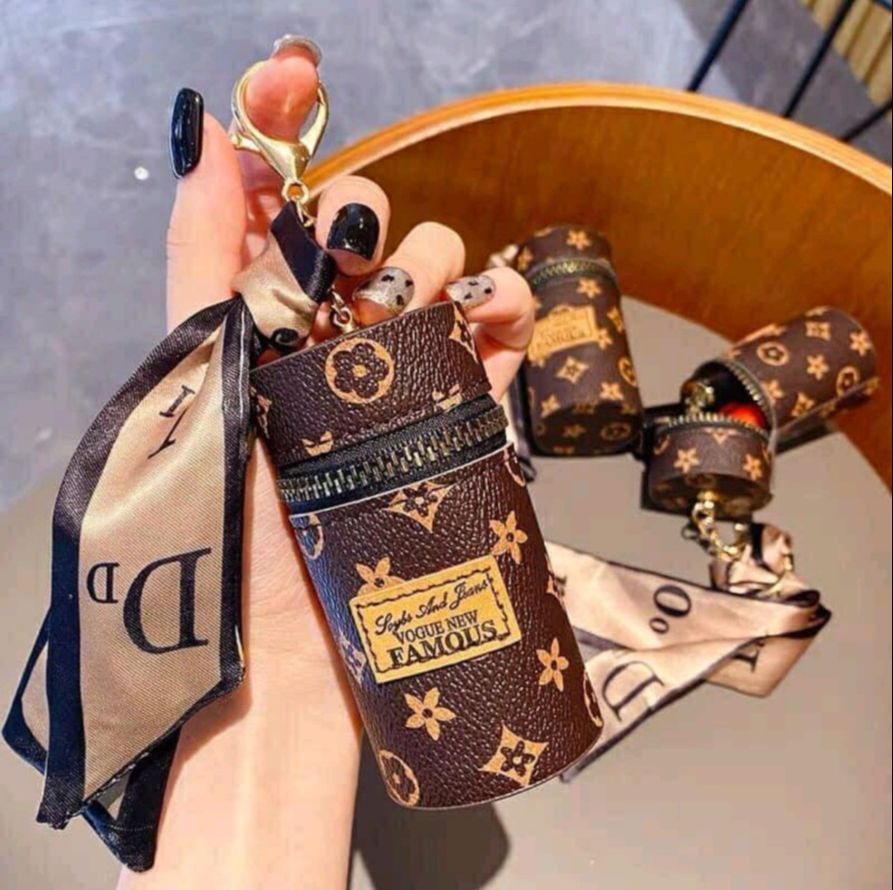Túi ll mini móc khoá kèm khăn,💖freeship💖,size 10 cm