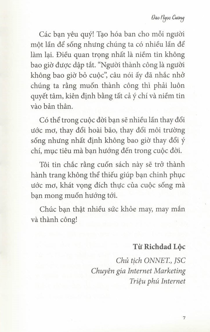 Sống ước mơ và khát vọng