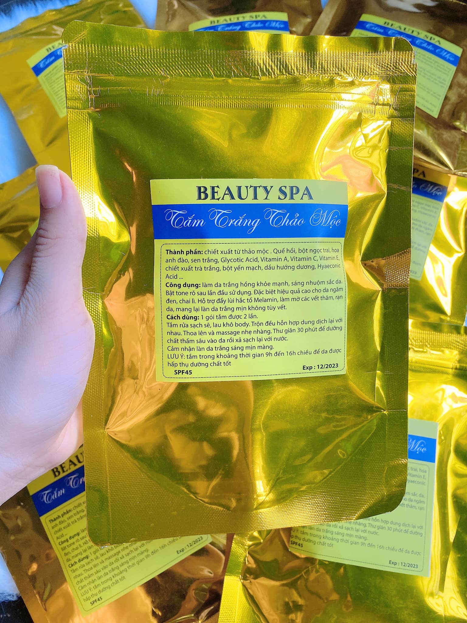 Tắm trắng thảo mộc beauty spa