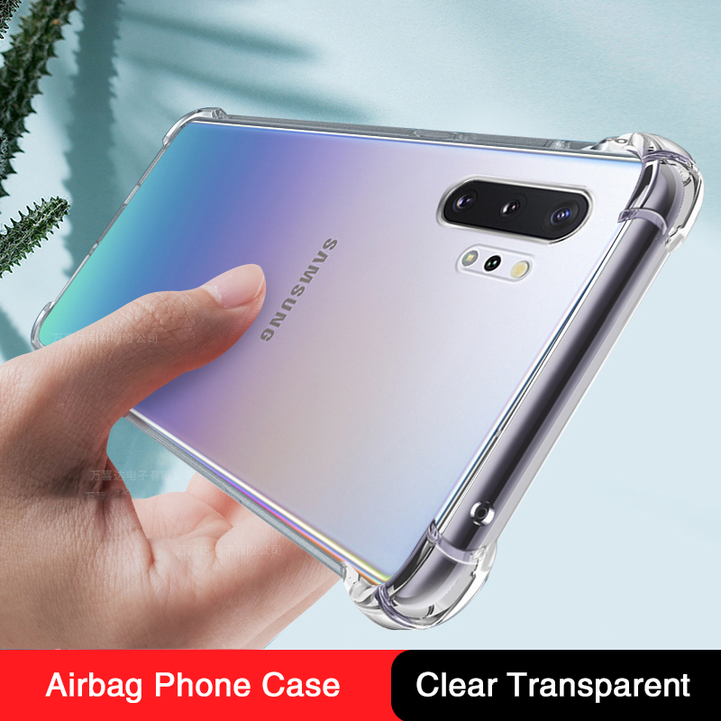 Soft Phone Case for Samsung Galaxy Note10 Note 10 Plus Lite 10Plus 10Lite Pro 5G Clear Silicone Original Back Cover