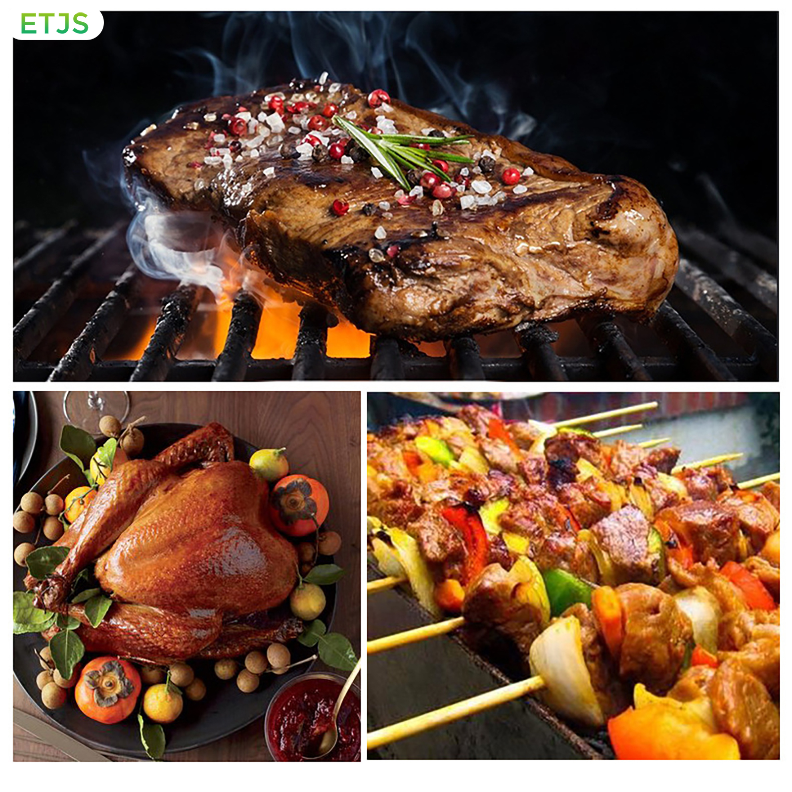 ETJS Large Turkey Cooking Baster Tool Detachable Heat Resistant Baster Tool for Infusing Flavorful Juices into Roasts
