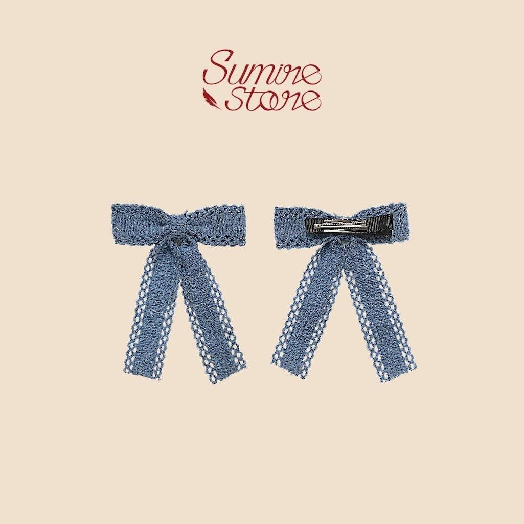 Sumire Store Kẹp tóc mái nơ - 11 màu