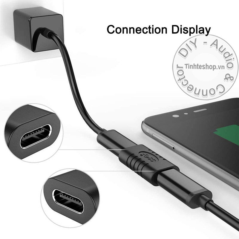 Đầu nối USB type C 3.1 gen2 10Gbps - Khẩu nối USB-C