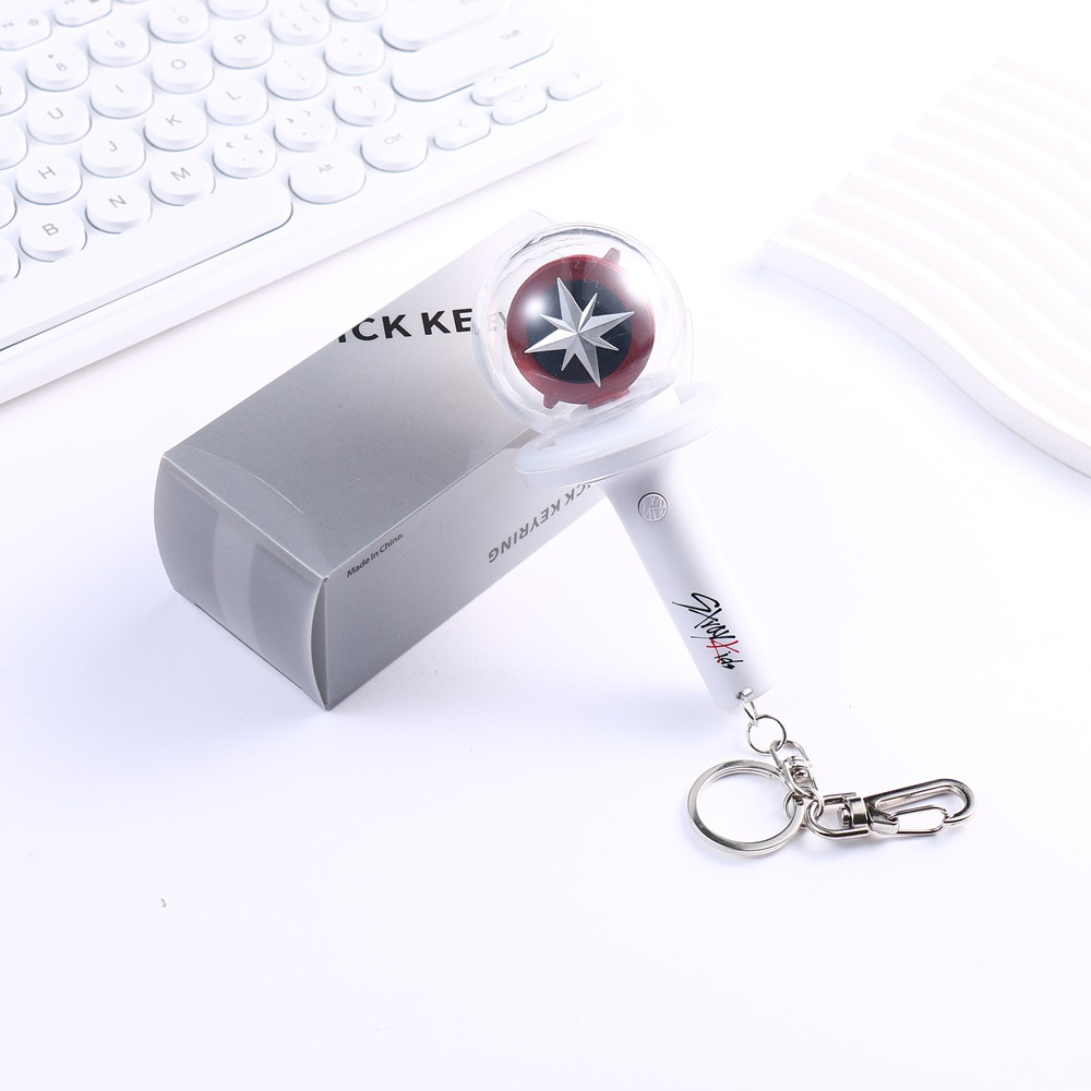 【Shop with Confidence】 【Top selling Idol stray kids Lightstick keyring SKZ mini glow keychain pendant stay gift.