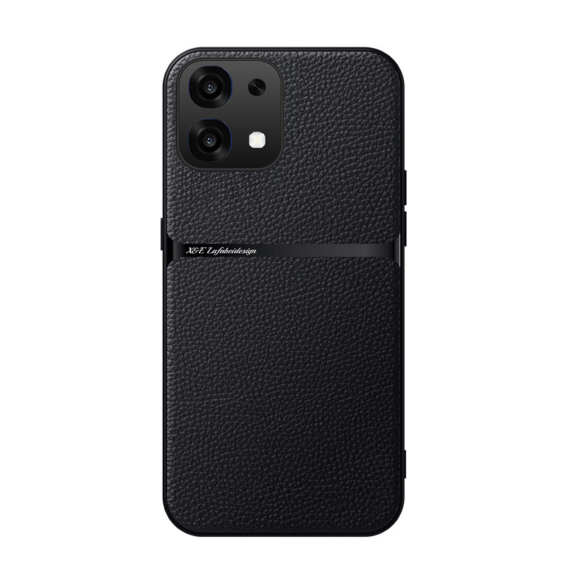 For OPPO A6 Pro Case Silicone Litchi Pattern Ultra Thin Magnetic