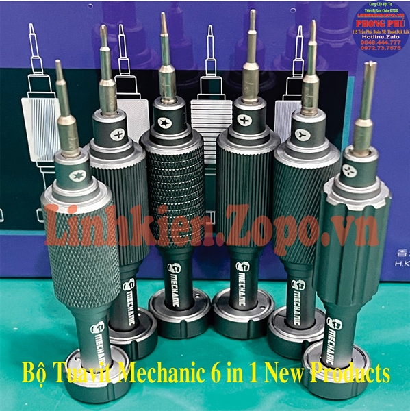 Bộ Tua Vít Mechanic 6 in 1 Mới Tròn