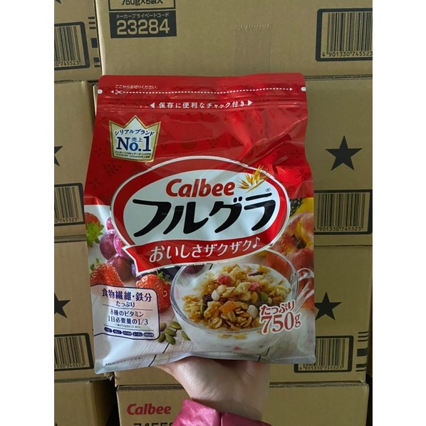 NGŨ CỐC CALBEE NHẬT BẢN 750gr DATE 7/2023
