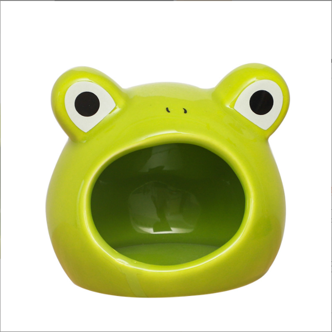 Nhà ngủ sứ Hamster hình chú ếch Size lớn