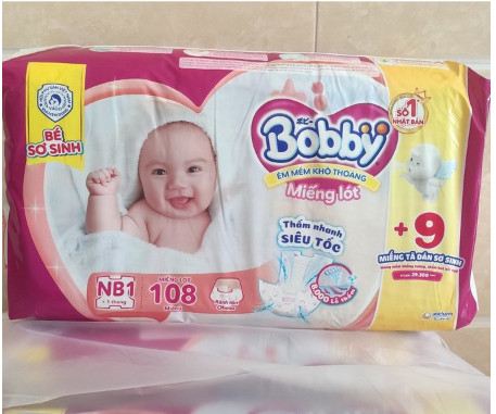 {CHÍNH HÃNG} - Miếng lót sơ sinh Bobby dành cho bé từ 0 tháng tuổi siêu tiết kiệm