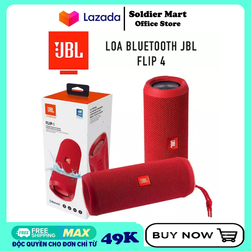Loa bluetooth JBL FLIP 4 không dây,nghe nhạc,giá rẻ,công nghệ blutooth 5.0 oa bluetooth bass mạnh - loa siêu trầm loa bluetooth jbl flip 4 cao cấp âm thanh bass siêu trầm nge cực sướng