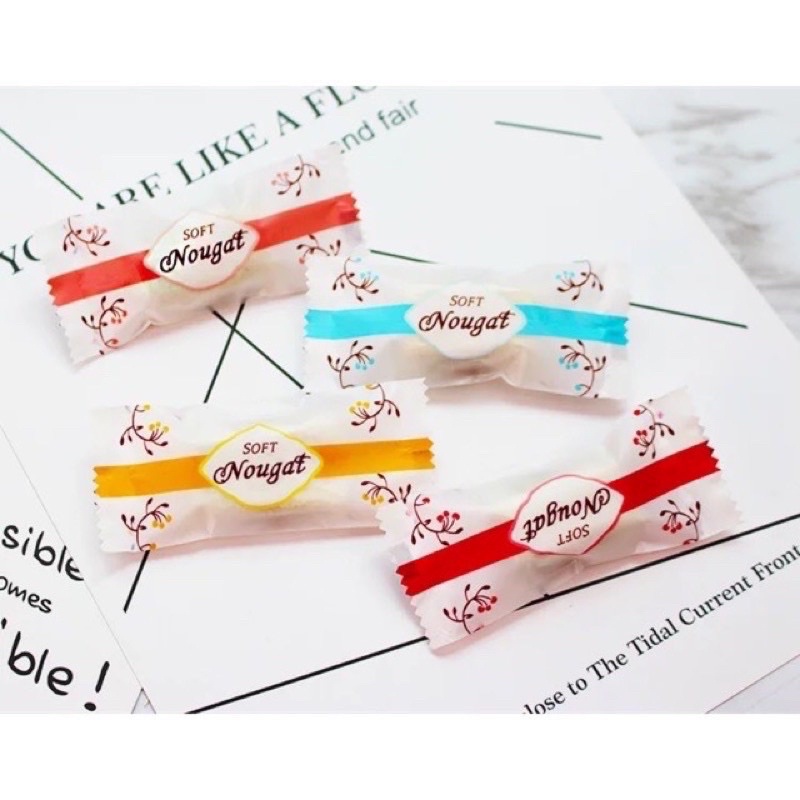 200 túi đựng kẹo nougat kt 4x9,5cm (nhiều mẫu)