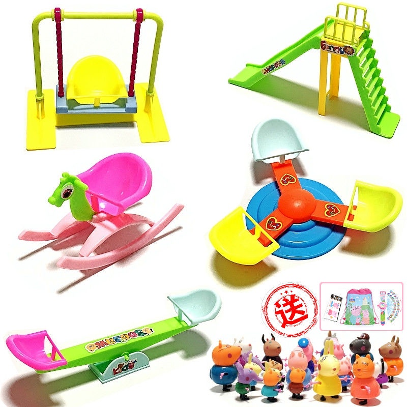 利Đồ chơi lắp ráp mô hình nhà heo Peppa Pig cho bé