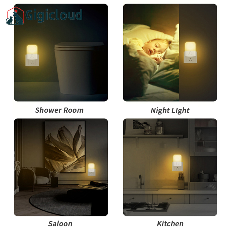 Plug In Night Light Motion Sensor Dimmable Night Light Adjustable Brightness For Bedroom Bathroom Kitchen Hallway Stairs
