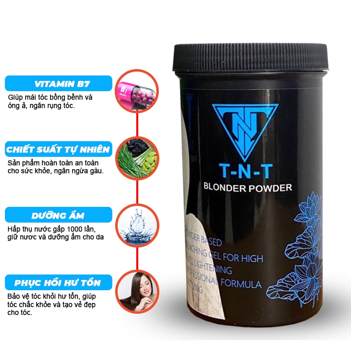 BỘT TẨY TRẮNG TNT 500g