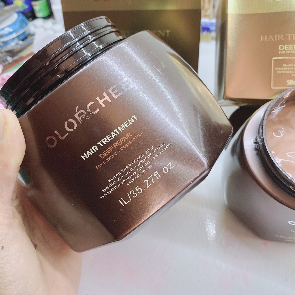 Kem hấp ủ tóc olorchee phục hồi mềm mượt 1000ml