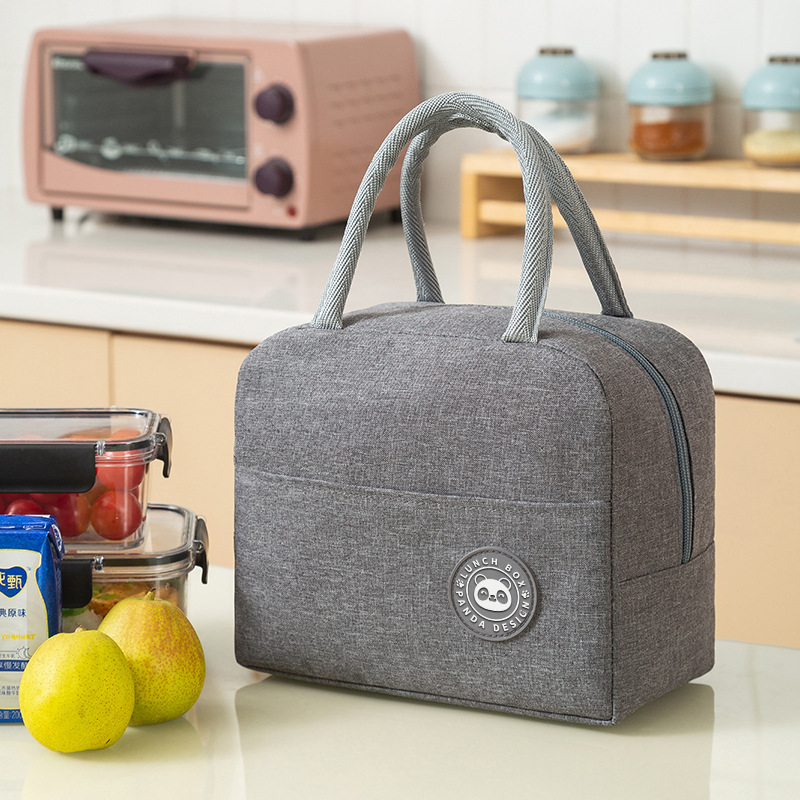 Large capacity insulated bag, portable lunch box bag, outdoor rice bag, large bento bag, student lunch bag, aluminum foil bento bag