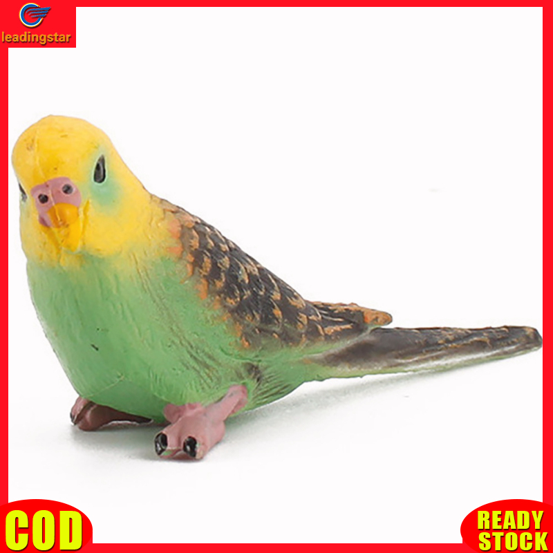 LeadingStar RC Authentic Simulation Bird Action Figures Parrot Macaws Budgerigar Lifelike Animals Model Kids Cognition Toys For Gifts