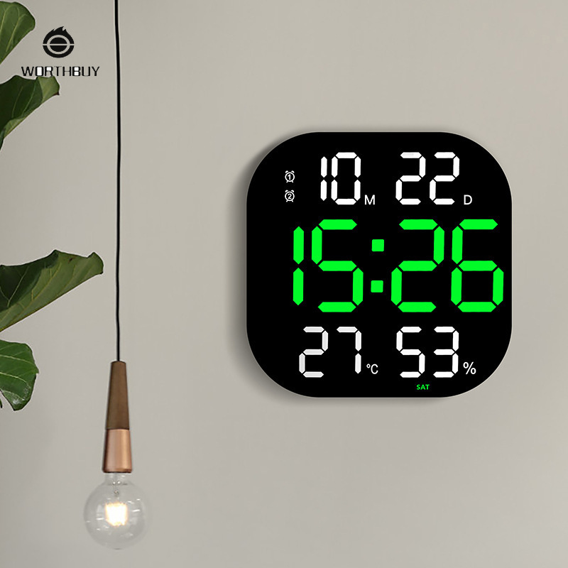 Wall clock Creative large electronic clock living room countdown timer Gym wall clock led acrylic decoration