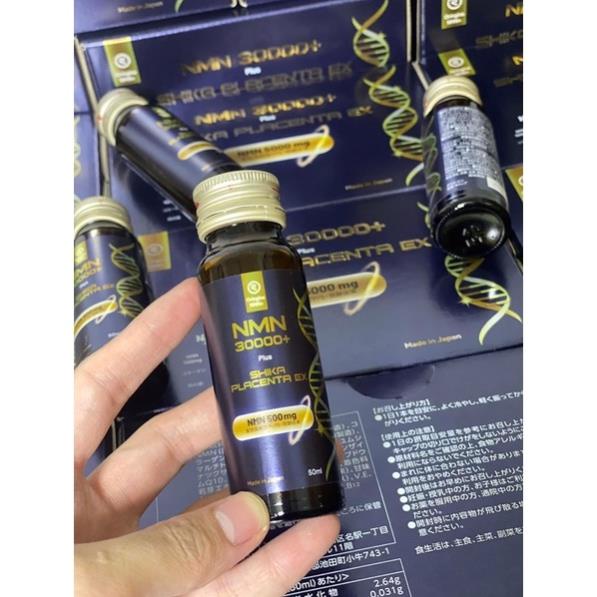 Hộp 10 lọ NMN 30000 Plus Shika Placenta EX