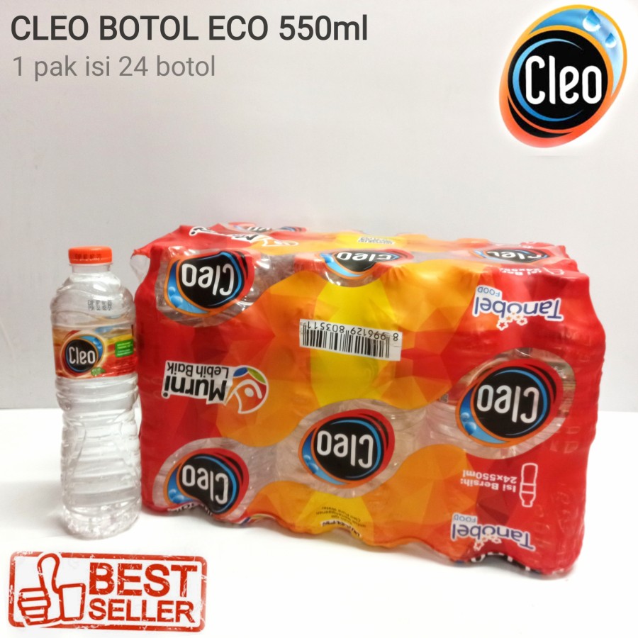 Cleo Botol Tanggung 550 Ml Isi 24botol Lazada Indonesia 5372