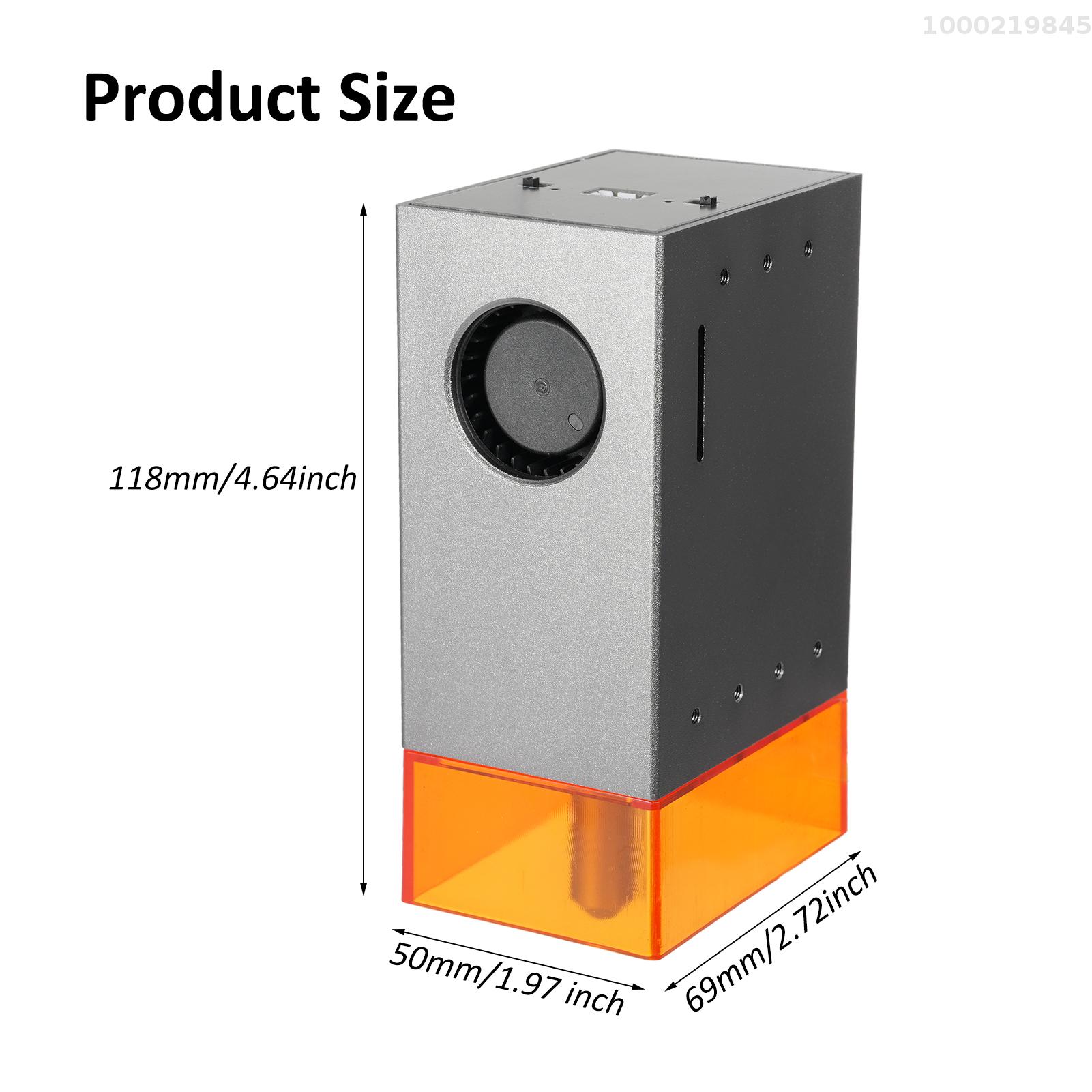Smart Sensor 80W/40W Alloy Laser Module Laser Engraving Module Laser Head Module Built-in Air Pump with Air Auxiliary Function