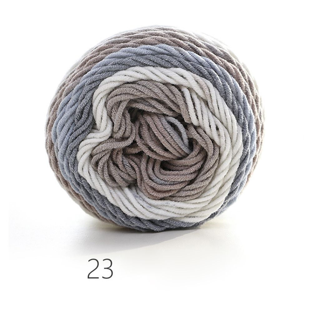 YSLRFL 100grams Thick Scarf Rainbow Color DIY Crafts Sofa Cushion Crochet Knitting Hand-woven Wool Yarn Cotton