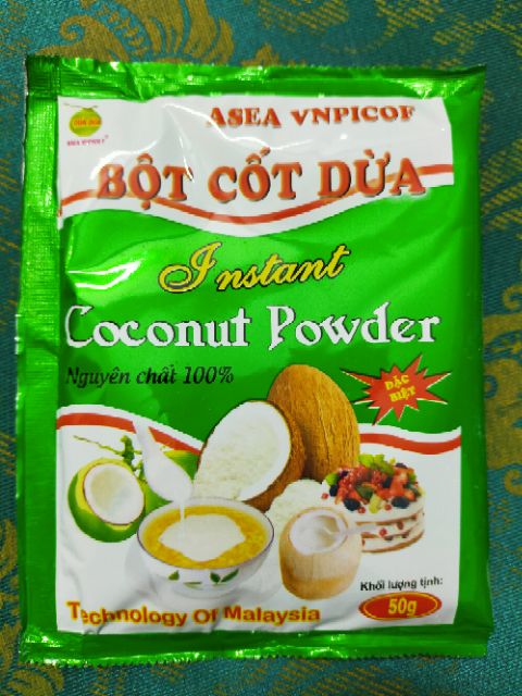 Bột cốt dừa không đường làm bánh, nấu chè (thơm ngon)