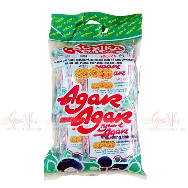 Bột rau câu giòn Agar Robika Hải Long gói 25g