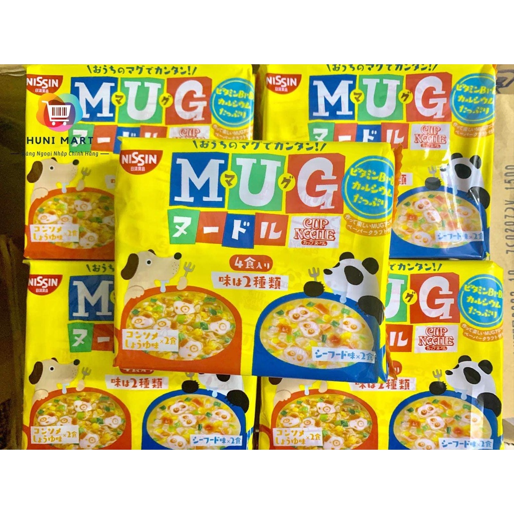 Mì MUG NiSin Nhật Bản ăn liền cho bé