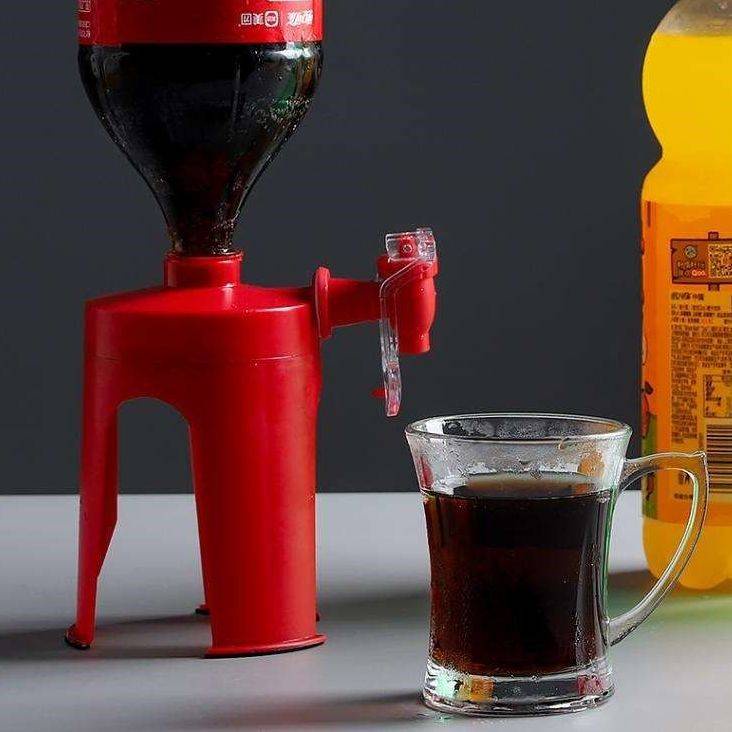 Ready Stock】Creative Upside Down Soda Drink Dispenser Tap Saver