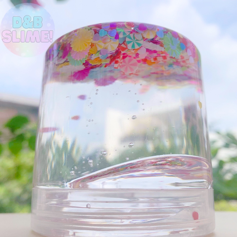 Glitter Clear Slime 200ml - Chất Nhờn Slime Cao Cấp Giúp Thư Giãn