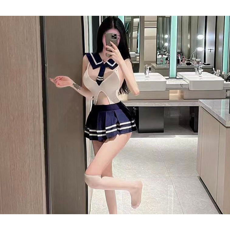 Váy Cosplay học sinh kèm cavat 940