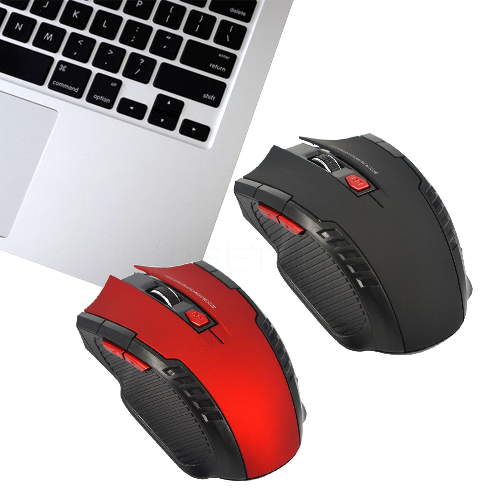 Kebidumei 2.4G Wireless Gaming Mouse Professional Optical Wireless Mouse USB Receiver Right Scroll Mice for PC Laptop