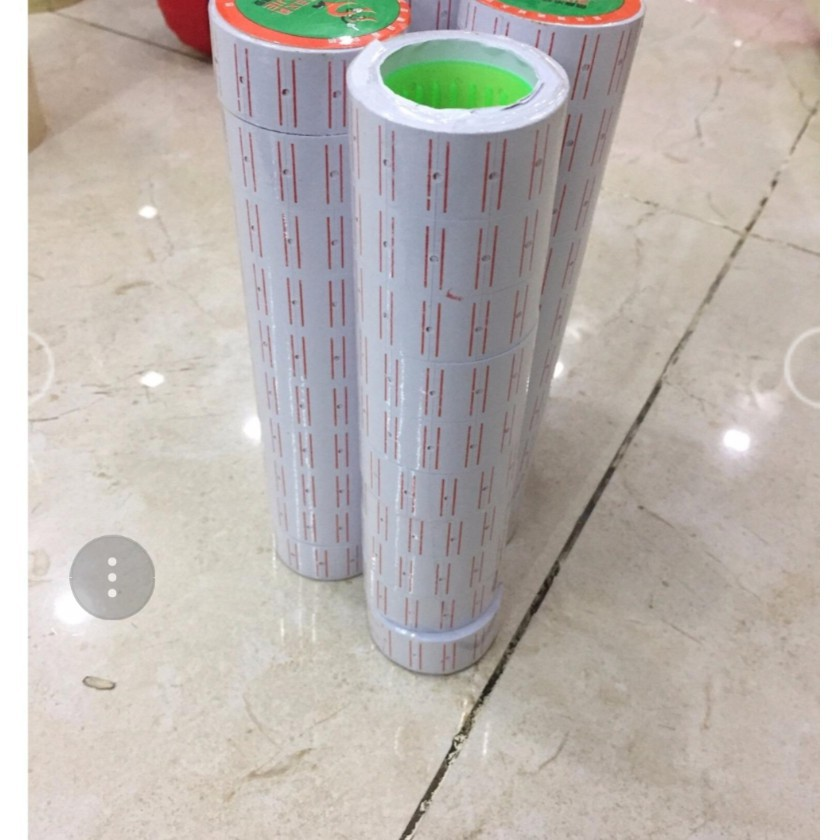 Cây 10 cuộn giấy bấm giá, giấy dán giá