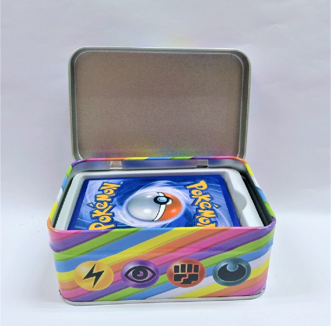 Kids Trading Pokemon Cards Set With Metal Box and 50 Cards Crown Zenith Model Set - A1000. 