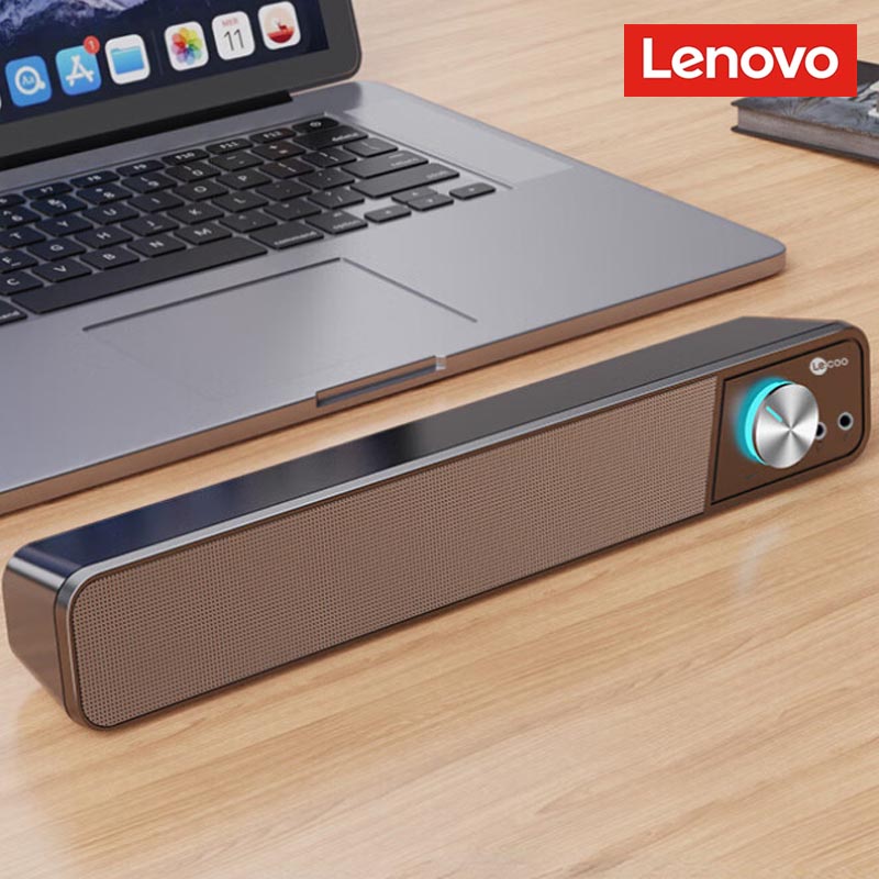Lenovo Lecoo DS111 Wired Speaker RGB Light HiFi Sound 10W Dual Horn Bass Diaphragm Outdoors Wired Speaker