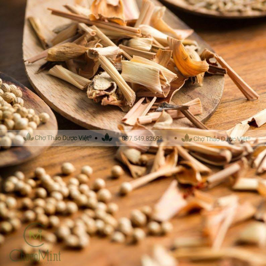 Củ sả khô thái lát 500g ( Sả sấy thơm làm tinh dầu, gia vị tẩm ướp) - Chợ Thảo Dược Việt