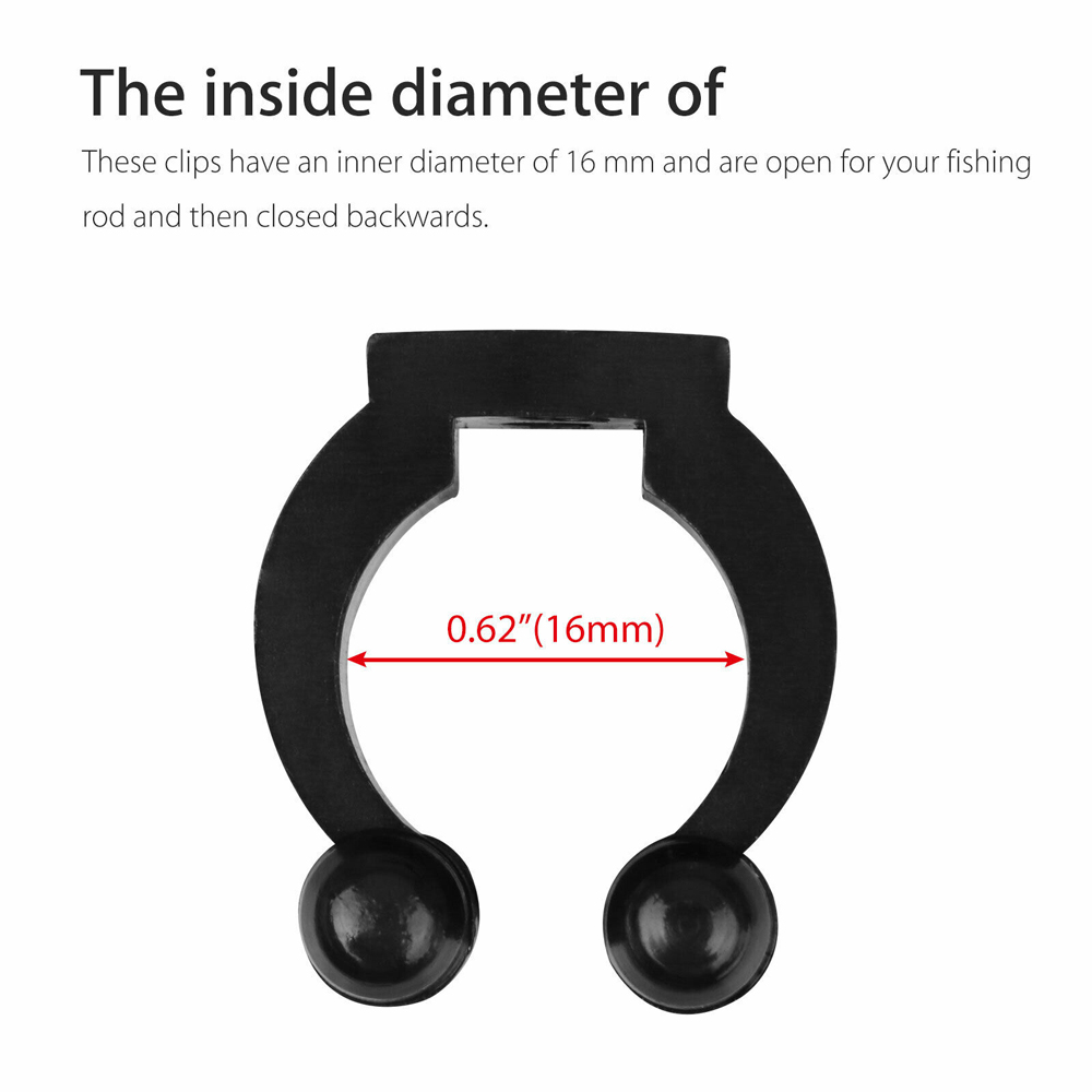 Pool Rod Clip Pool Cues Fishing Tool Fishing Pole Black Wall Mounted Rod Organizer ...