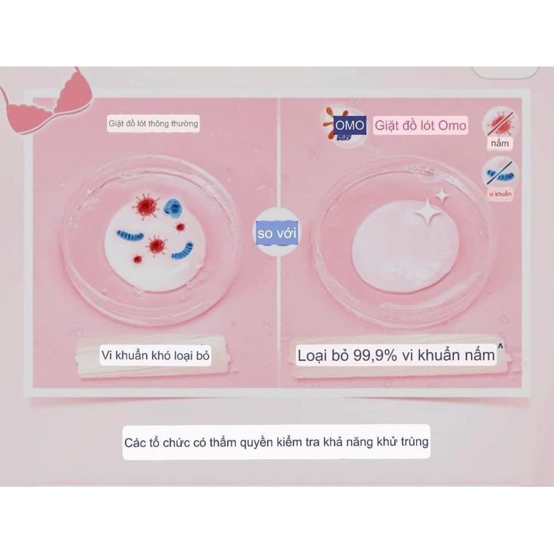Nước giặt đồ lót Omo