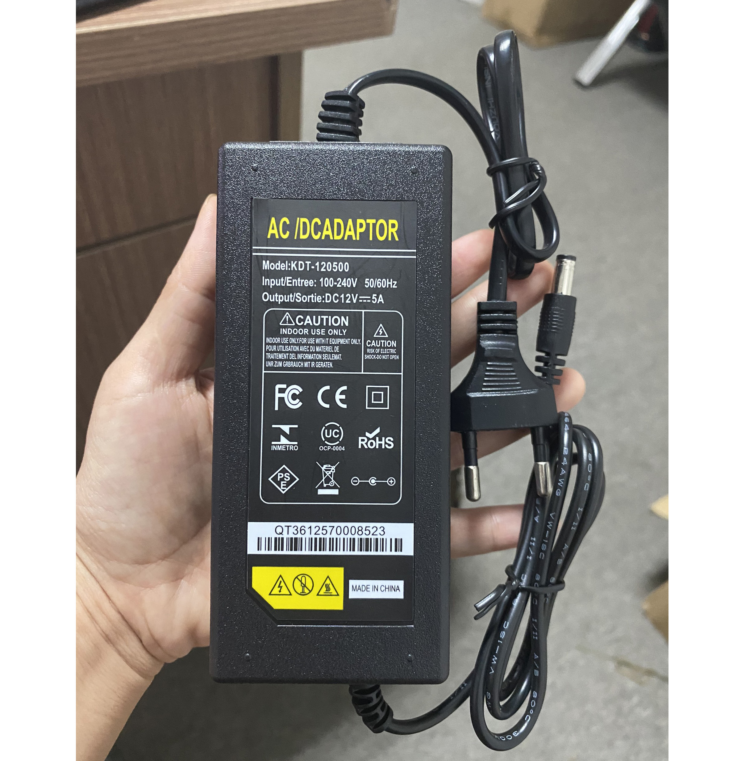 Bộ đổi nguồn 12V 5a Adapter 12v 5a