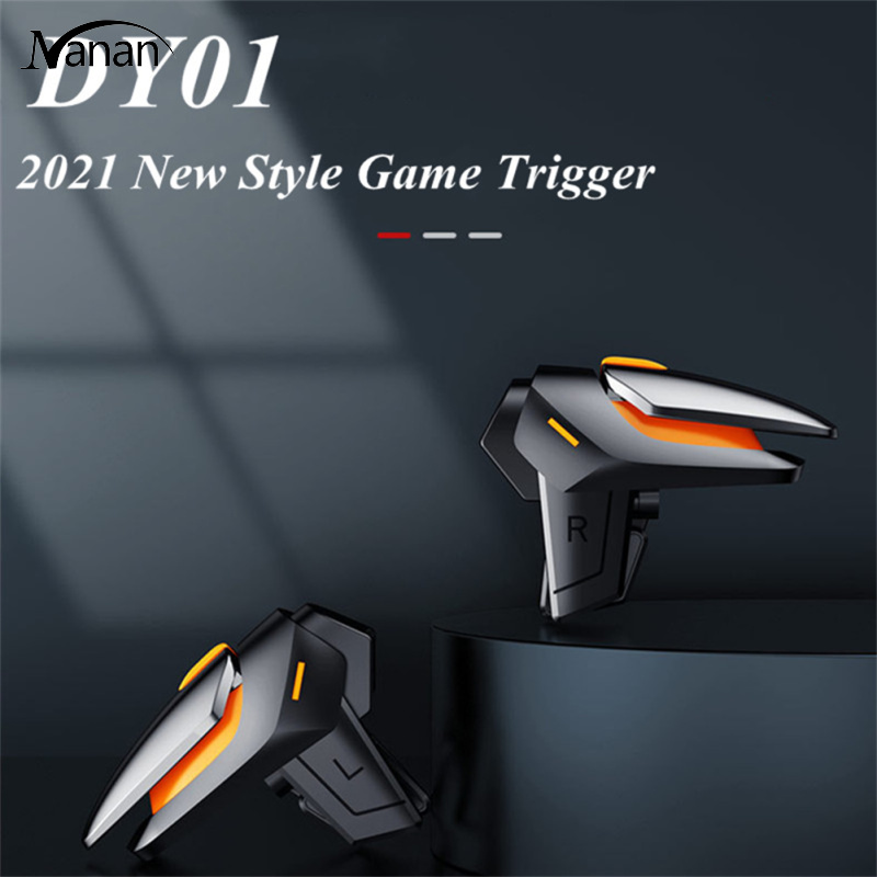 2pcs Dy01 Mobile Game Controller L1r1 Trigger Button Gamepad Compatible For Ios Android Smartphone Game