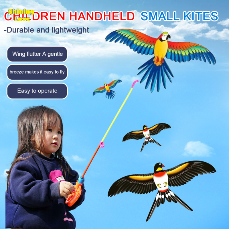 ShiningLove Children Kite With Fishing Pole Easy Flying Cute