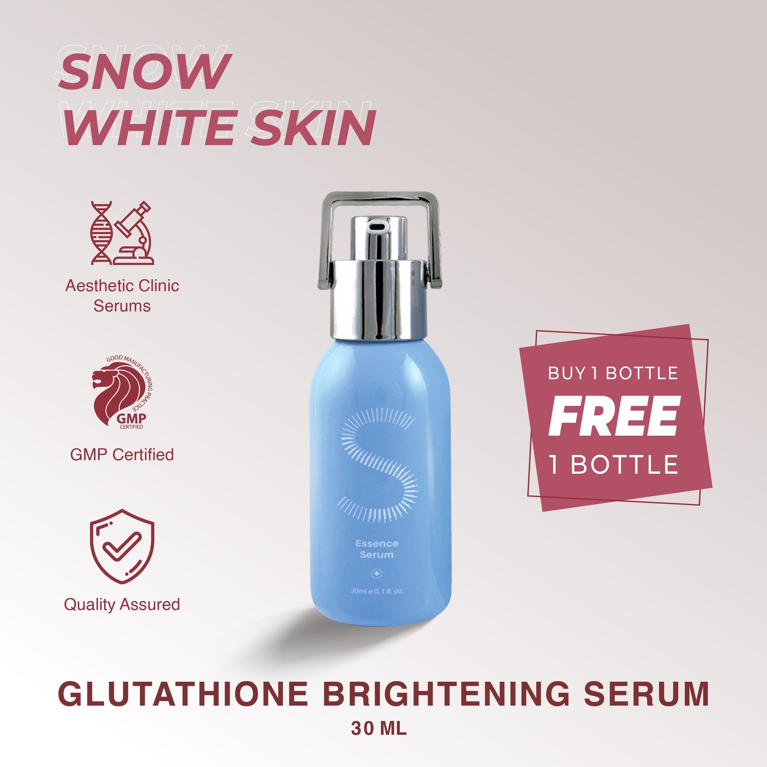 glutathione serum manufacturer No.5+ Vitamin Concentrated Dr Elvish WHITE MAX GLUTATHIONE