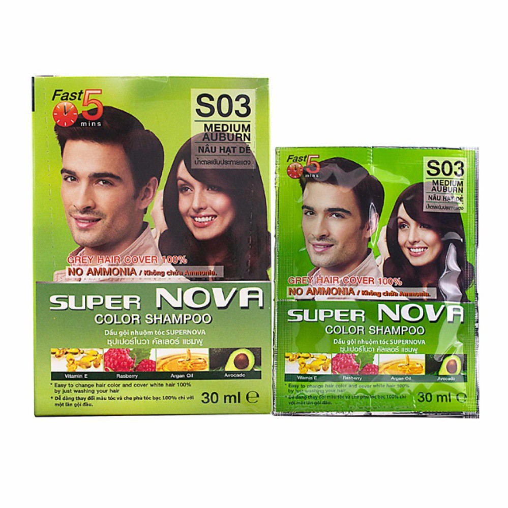Dầu gội Nhuộm tóc Thảo Dược Super Nova