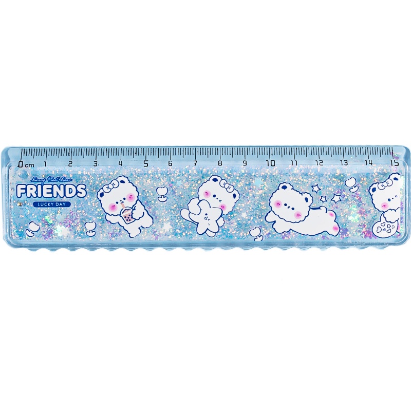 Thước Kẻ Cát Chảy Gấu Thỏ MaiHe Độc Lạ - Thước 15cm