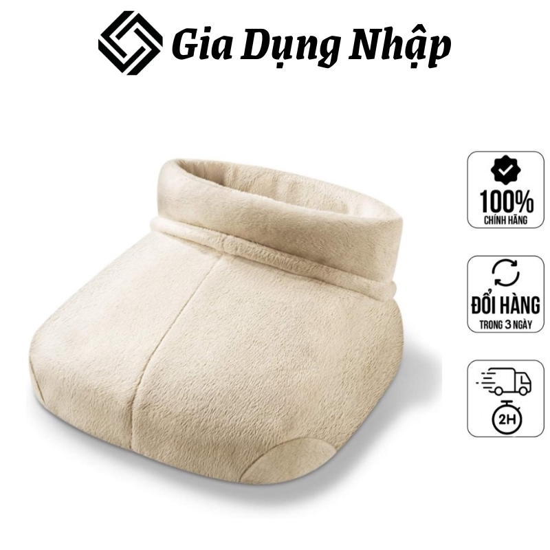 FWM50 Beurer Shiatsu Soothing, Foot Warming Deep Tissue Massager, Relaxing Vibration with Optional Heat, Soft and Cozy