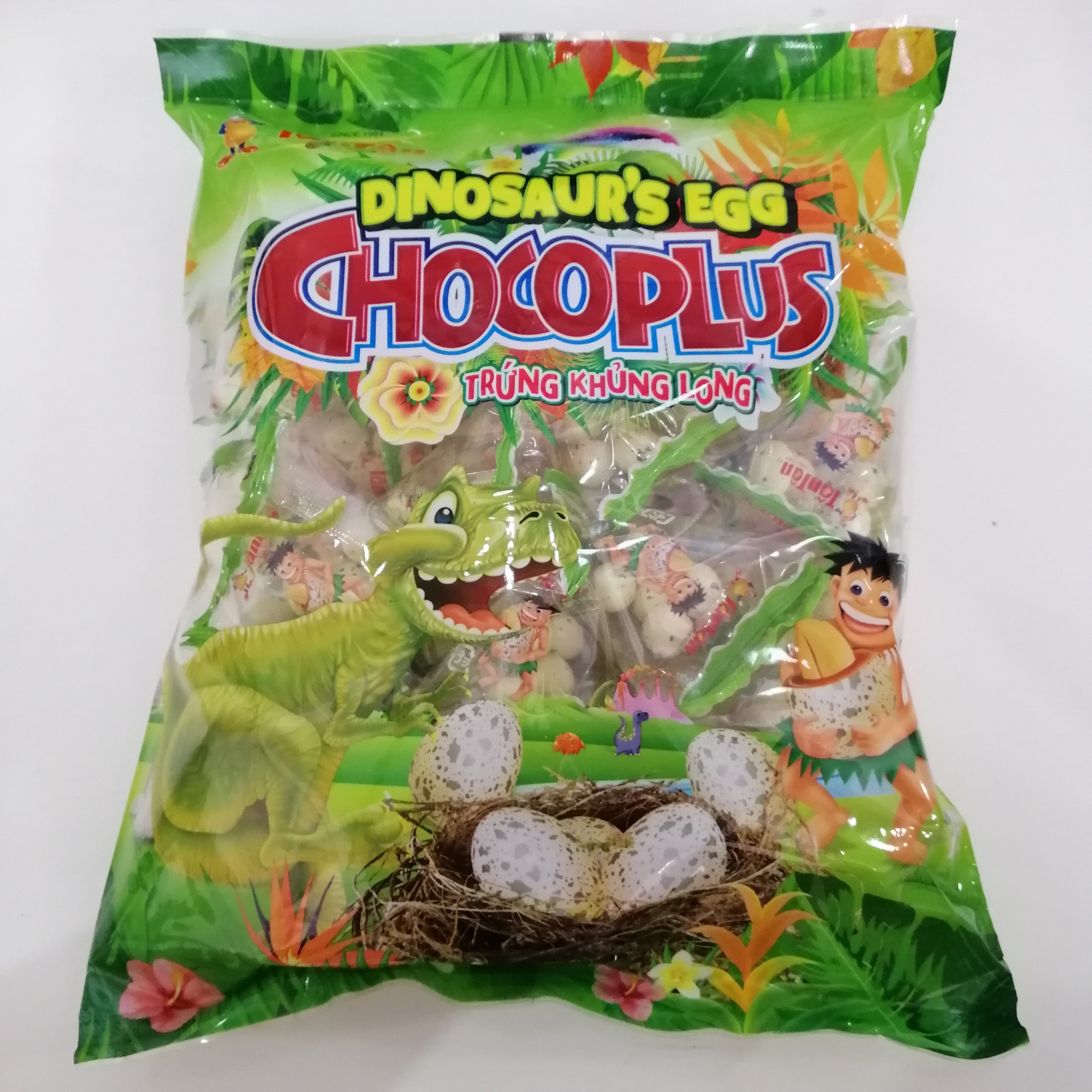 Sôcôla Đậu Phộng Trứng Khủng Long Tân Tân Dinosaur's Egg Chocoplus (Gói 192glớn)