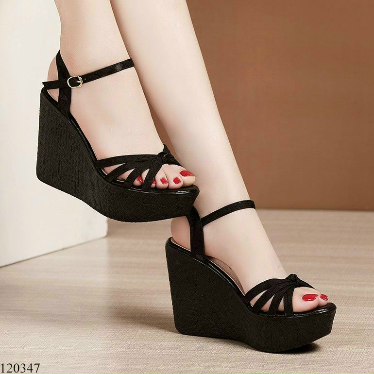 Giày sandan đế xuồng thắt nút 10f