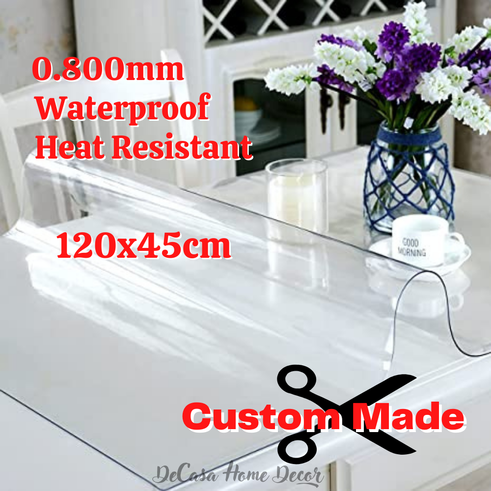 48 Inches 122cm FNICE Table Pads 1.5mm Thick Round PVC Clear PVC Tablecloth Table Cover Protector Table Covers Wipe CleanTablecloth 